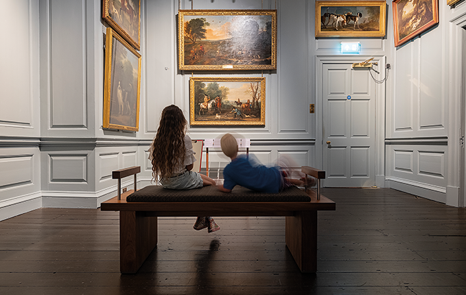 The Rothschild Room at Palace House, part of the National Horseracing Museum, Newmarket