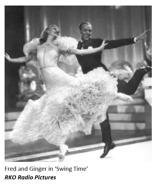 Fred & Ginger in Swing Time, courtesy of RKO Radio Pictures