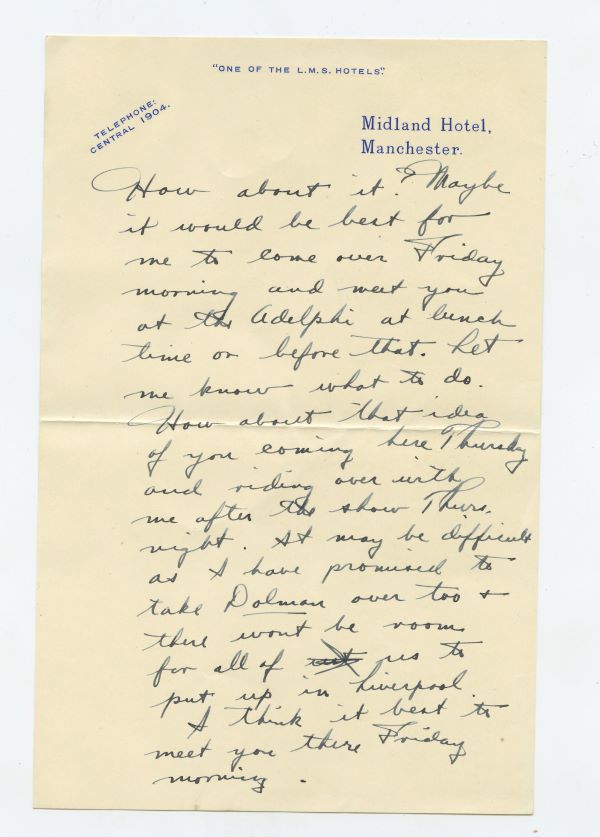 Letter from Fred Astaire about the famous racehorse Jack Horner - page 2