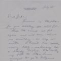 Thumbnail of a letter from Fred Astaire to Jack Leach about Blue Peter and the St Leger Stakes