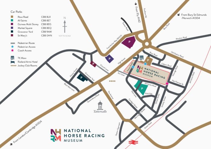 Map of the National Horseracing Museum