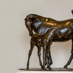 Bronze maquette of Queen Elizabeth with mare and foal, sold at Tattersalls on behalf of the National Horseracing Museum Header Banner