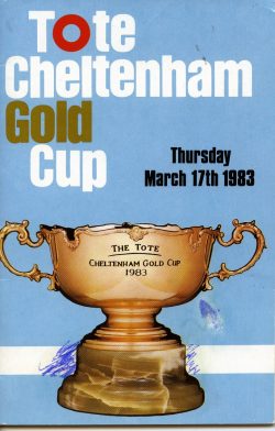 Racecard from Cheltenham Gold Cup 1983