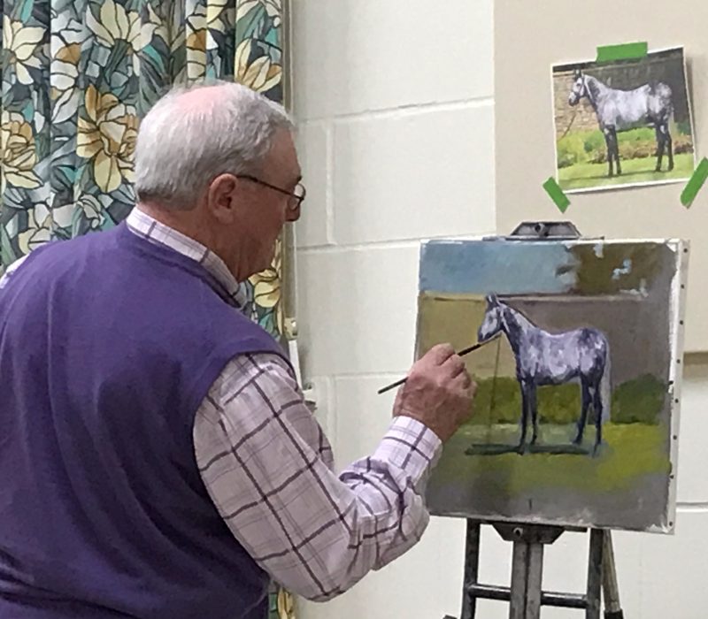Equestrian Painting Demonstration by Jim Power HSEA